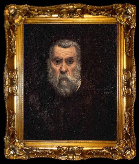 framed  Jacopo Tintoretto Self-portrait., ta009-2